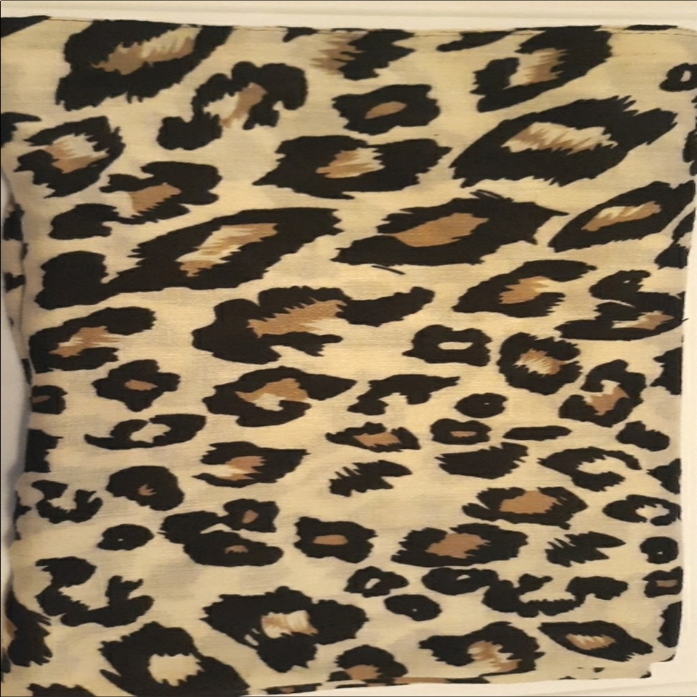LULLA BY BINDYA CHEETAH PRINT SILK SCARF